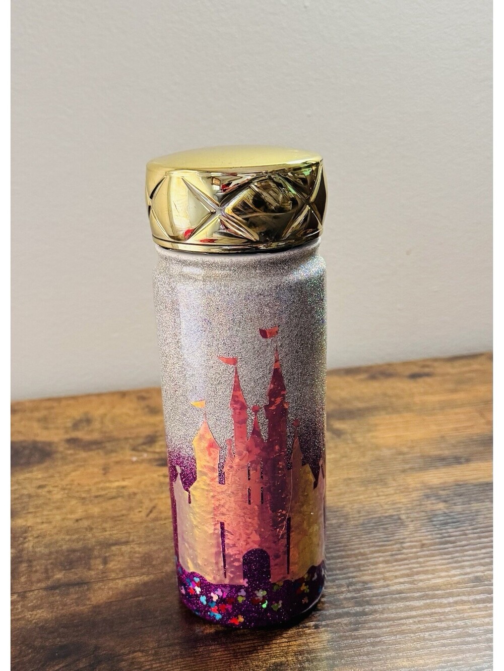 Magical Kingdom-Disney-Gold & Glitter 12oz Bottle